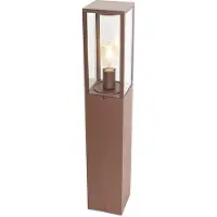 QAZQA Lampadaire d'extérieur industriel brun rouille 80 cm IP44 - Charlois