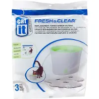 Catit Petit abreuvoir Design Fresh & Clear 3 L - capacité : 3 L - blanc/citron (nouvelle version USB)