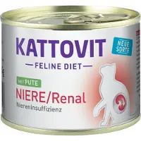 Kattovit Feline Diet Niere/Renal - viande de dinde pour soutenir la fonction rénale - 185 g