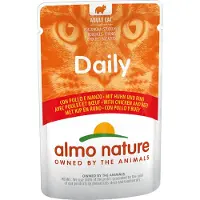 Almo Nature Daily au poulet et bœuf pâtée pour chat (70 g)