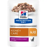 Hill's Pet Nutrition Prescription Diet k/d Kidney Care - Sachet - Bœuf - 12 x 85 g