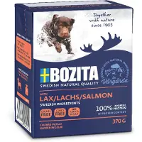 Bozita 12x370g Bouchées en gelée Saumon - Pâtée pour chien
