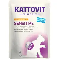 Kattovit Feline Diet Sensitive Chicken&amp;Turckey Aliments humides au poulet et à la dinde pour chats sensibles 24x85 g