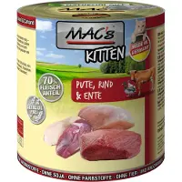 Mac'S Cat 6 x 800 g - Kitten (dinde, bœuf, canard)