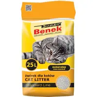 Super Benek Compact Natural 25l Cat Litter Gris