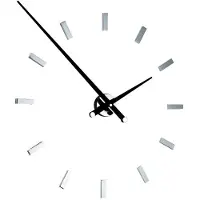 Nomon Tacón L Horloge Murale 12 Rectangular Time Signals | Black | Ø: 100 cm
