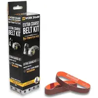 Work Sharp Knife & Tool Sharpener Ken Onion Edition (Mk.1 & Mk.2), Replacement Belt Kit WSSAKO81117, set de 5 bandes d'aiguisage grain P120