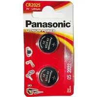 Panasonic Piles - - CR 2025 - Lithium 3V - Blister de 2 - Haute qualité
