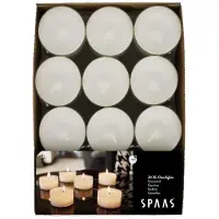 Spaas Maxi bougies chauffe-plat Clearlights 10 heures 24 pi?ces