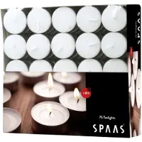 Spaas Bougie chauffe-plats 8h 75 pièces