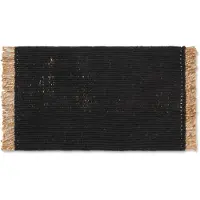 Ferm Living - Block Mat Black/Natural ferm LIVING