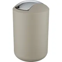 Wenko Poubelle Brasil 6,5 l taupe