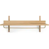 Ferm Living Sector Étagère à Crémaillère Oak|Brass