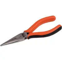 Bahco Pince à Bec Demi-rond Avec Poignées Bi-matière Et Finition Laquée 165 Mm
