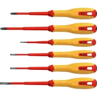 Hultafors HSS SL/PZ VDE Screwdriver Set PZ & SL - 6 Pieces