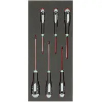Bahco Jeu De Tournevis For Torx T8-t30 In Foam Tray 1-3 Fit&go 6 Unités