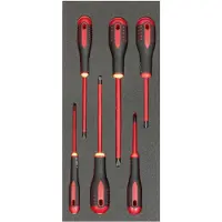 Bahco Jeu De Tournevis Insulated Slotted And Phillips In Foam Tray 1-3 Fit&go 45 Mmx181 Mmx445 Mm 6 Unités