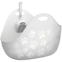 Litter Genie Bac à litière LitterLocker LitterBox pour chat - blanc