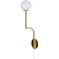Pholc Mobil Applique Mobil 46 | With cable and plug | Brushed Brass