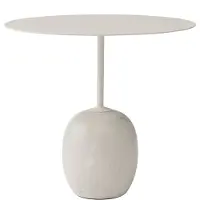 &tradition Lato LN9 Table d'appoint Ivory & Crema Diva Marble