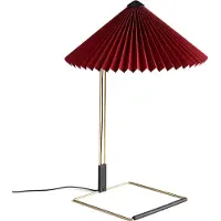 HAY Lampe de Table , Matin 380, dimmable, Rouge, Salon / séjour, Métal, Design