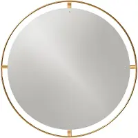 Audo Copenhagen Nimbus Miroir Ø110 Polished Brass