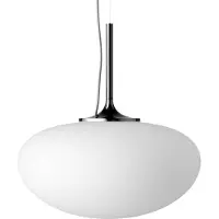 Gubi Suspension , Stemlite, dimmable, Blanc, Salon / séjour, Verre, Design