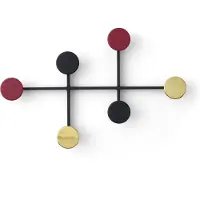 Menu Afteroom Medium Porte-manteau Black | Brass