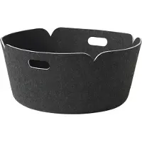 Muuto Restore Round Panier Black Mélange