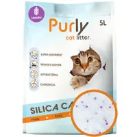 Purly litière de silice pour chat Lavender