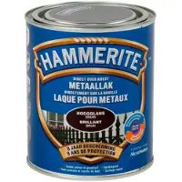 Hammerite Laque pour metaux Brillante brun foncé 750 ml