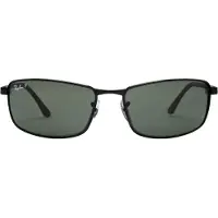 Ray-Ban - Lunettes de soleil lifestyle polarisantes - RB3498 Polished Black G-15 Green en Aluminium - Noir