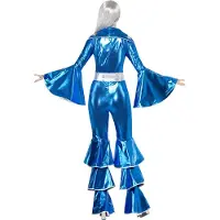 Vegaoo Femme 1970's Dancing Dream Costume, combinaison à lacets, 70s Disco -