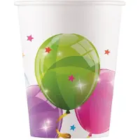 Globos Nordic 8 gobelets - ballons - environ 200 ml (8 x)