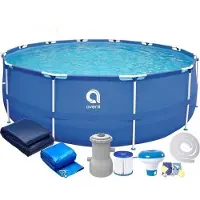 Viking Choice Avenli Piscine gonflable 366 x 76 cm - Kit complet avec pompe