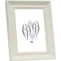 Deknudt Cadre photo peint en blanc style campagne 18x24 S46LF1