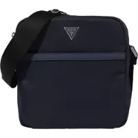 GUESS Hommes, Sac à main, Certosa, Textile Crossbody Bag, Blue, HMECRNP2258BLU, 22.5 x 23 x 6, Bleu