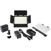 Falcon Eyes Kit Lampe LED Tamisable DV-216VC-K2, Batterie incluse