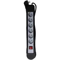 Relectric Multiprise filaire et interupteur - 6 prises - câble de 1,5 m