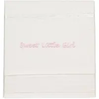 Briljant Baby Drap Berceau Briljant Sweet Little Girl Blanc (Coton)-75 x 100 cm (Wieglaken)