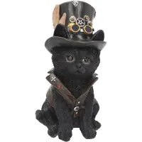 NEMESIS Statuette Gothic de - Cogsmiths Cat - pour Indifférent - noir - Taille Standard