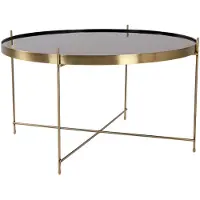 House Nordic Table basse Scarlett 70x40 cm Laiton
