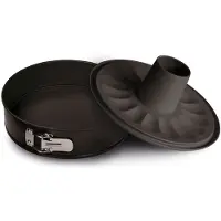 Guardini Guardini, Moule à charnière avec 2 fonds Ø 30 cm, Acier avec revêtement antiadhésif, Noir, Fabriqué en Italie, Ligne Gardenia