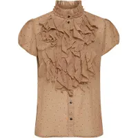 Saint tropez Chemisier beige / noir