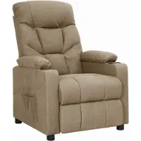 vidaXL Fauteuil relax Taupe Tissu