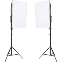 vidaXL Lampes de studio professionnelles 2 pcs 40x60 cm