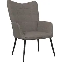 vidaXL Fauteuil relax Taupe Tissu