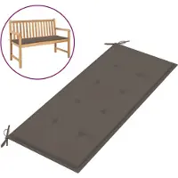 vidaXL Coussin de banc de jardin taupe 120x50x4 cm tissu oxford