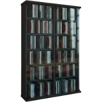 VCM Bois CD DVD Stand Étagère Armoire Rangement Étagère sur pied Support Roma Porte en verre Bois CD DVD Stand Étagère Armoire Rangement Étagère sur pied Support Roma Porte en verre