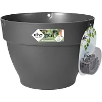 Elho Pot De Fleur Vibia Campana Rond - Ø 26 - Plastique - 6 L - Anthracite
